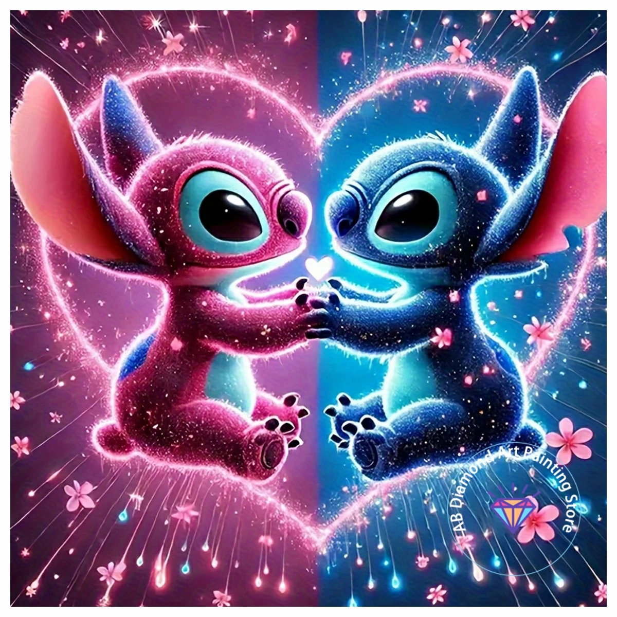 

Lilo&Stitch Cartoon AB Diamond Painting Kit 5D DIY Diamond Embroidery Cross Embroidery Handmade Art Gift Crafts Home Decoration