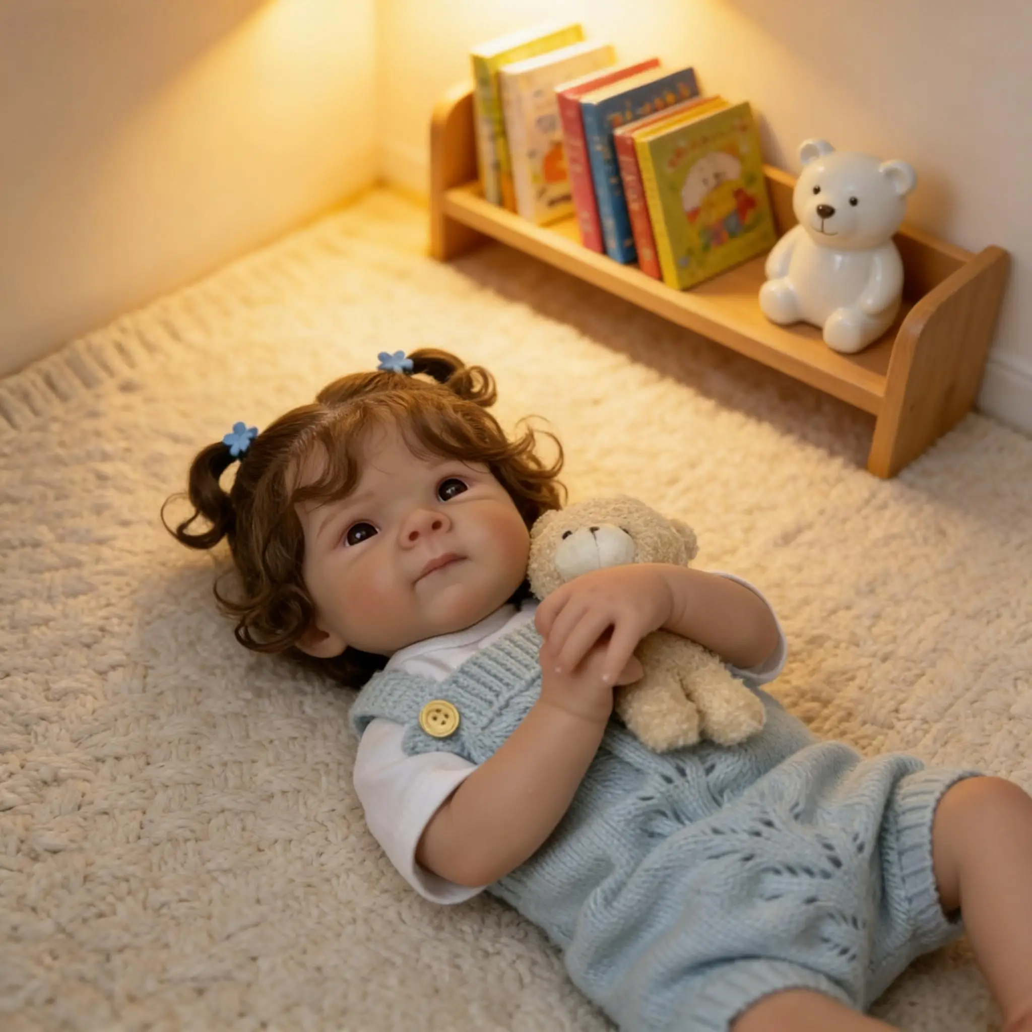 18-Inch Reborn Baby Dolls  - Realistic Newborn, Soft Weighted  Body, Adorable Poseable Real Life Doll– Gift for Kids Age 3+