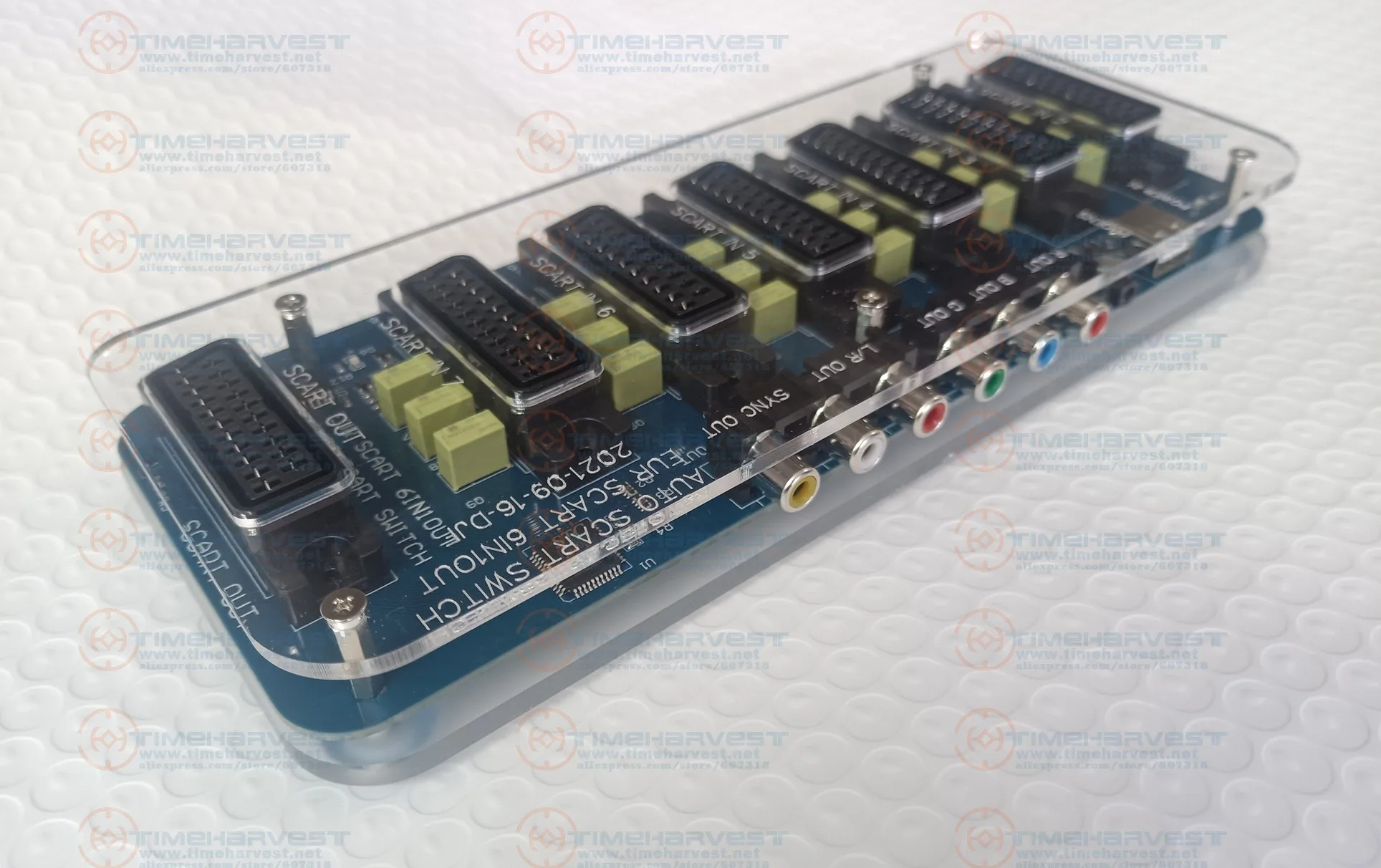 موزع سكارت صغير ، 6 في 1 خارج ، فيديو 6 المدخلات ، 1 الناتج السيارات الجلاد ، EUR مقسم ، تحويل مجلس الجهاز ، جديد #2