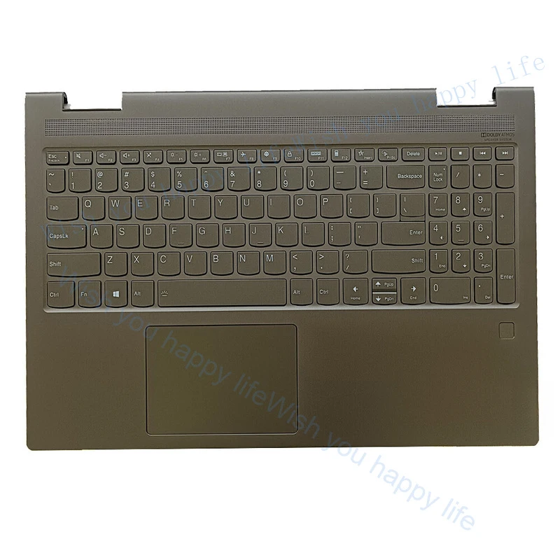 

LULUYUAN For Lenovo Yoga 7-15ITL5 82BJ Palmrest Backlit Keyboard Touchpad 5CB1A22456 US