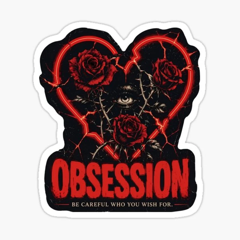Obsession Horror Movie One Wish Willow Sticker for Laptop Decor Bedroom Car Cute Cartoon Art Fashionable Public Suitcase