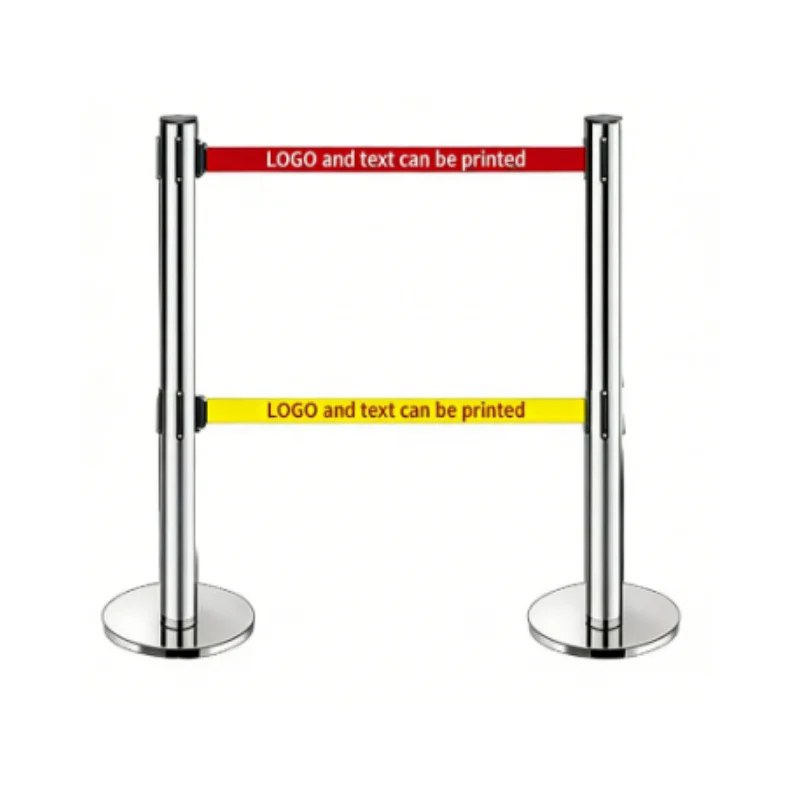 【Professional Use】Stainless Steel Railing Cordon Fence Isolation Belt Telescopic Belt Guardrail Warning Pole