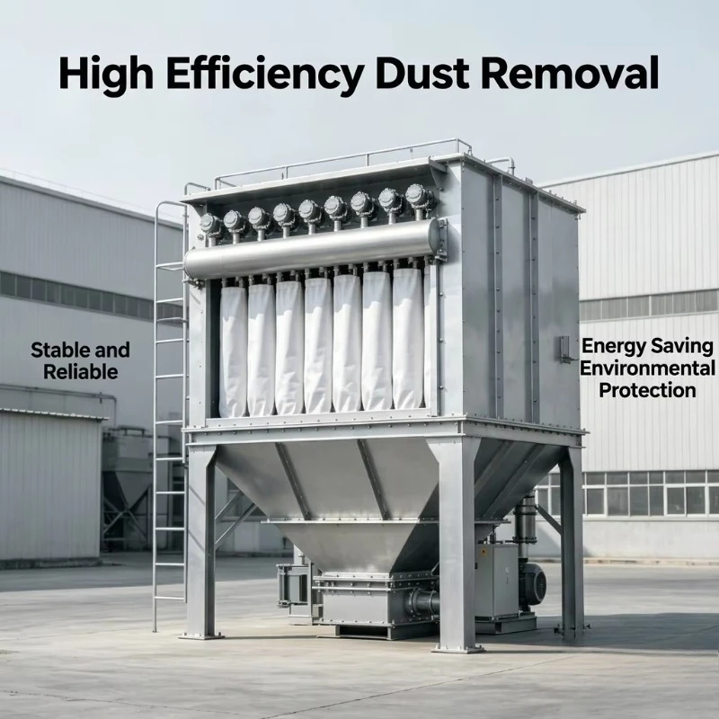 Heat Resistant Industrial Baghouse Fabric Filter System for Smelting and Casting Factory Smoke Purification
