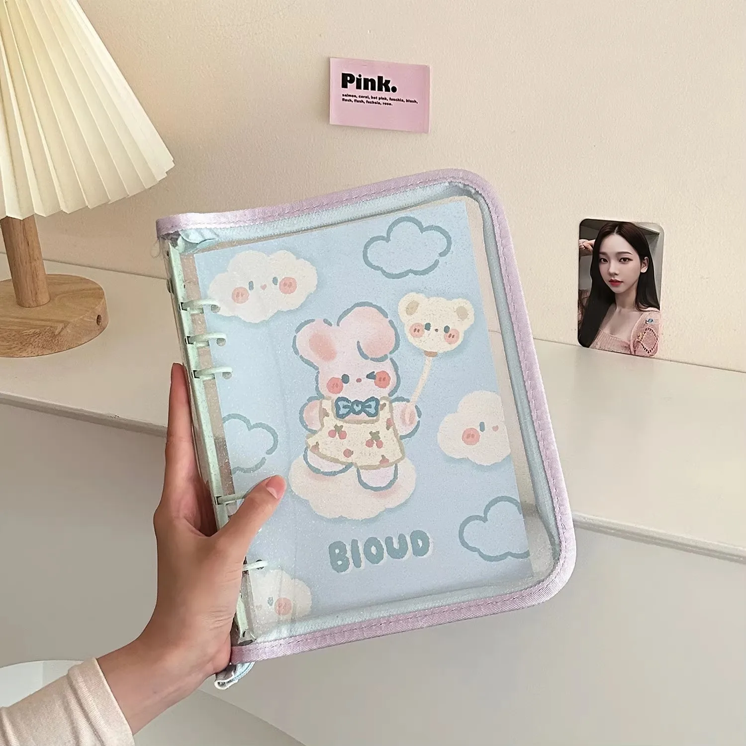 IMYY A5 Zipper Photocard Holder Kpop Idol Photo Album PVC Photo Card Binder Photocards Album for Photographs Collect Book Album