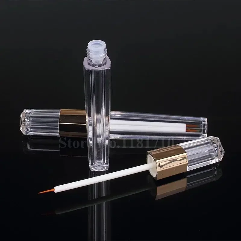 

50PCS 3ml Acrylic Eye Liner Packaging Pen Eyelash Growth Liquid Tube Empty Lip liner Pen Eyeliner Bottle with Thin Brush