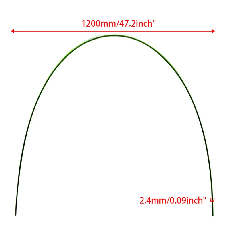 6PCS Garden Greenhouse Tunnel Hoops Supports Greenhouse Cover Planting Support Rust Free Plant Holder Hoops Greenhouse Supplies