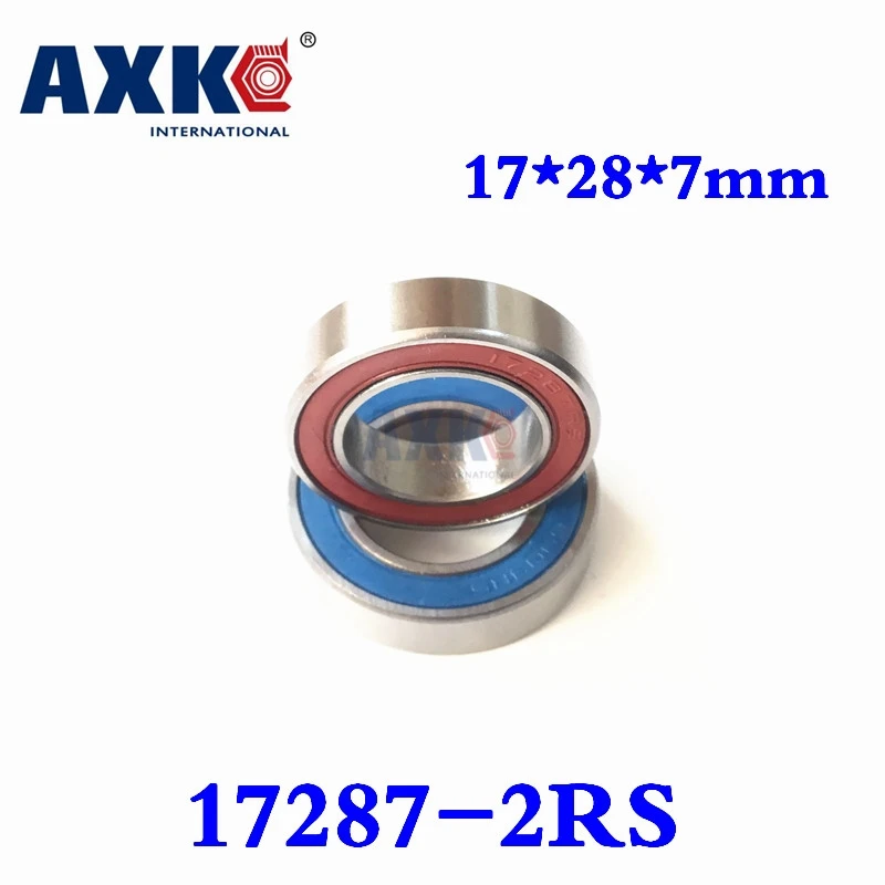 

Axk Deep Groove Ball Bearing 17x28x7mm 2PCS 17287-2rs Bicycle Part Bearings 17*28*7mm 17287rs for Sports Entertainment