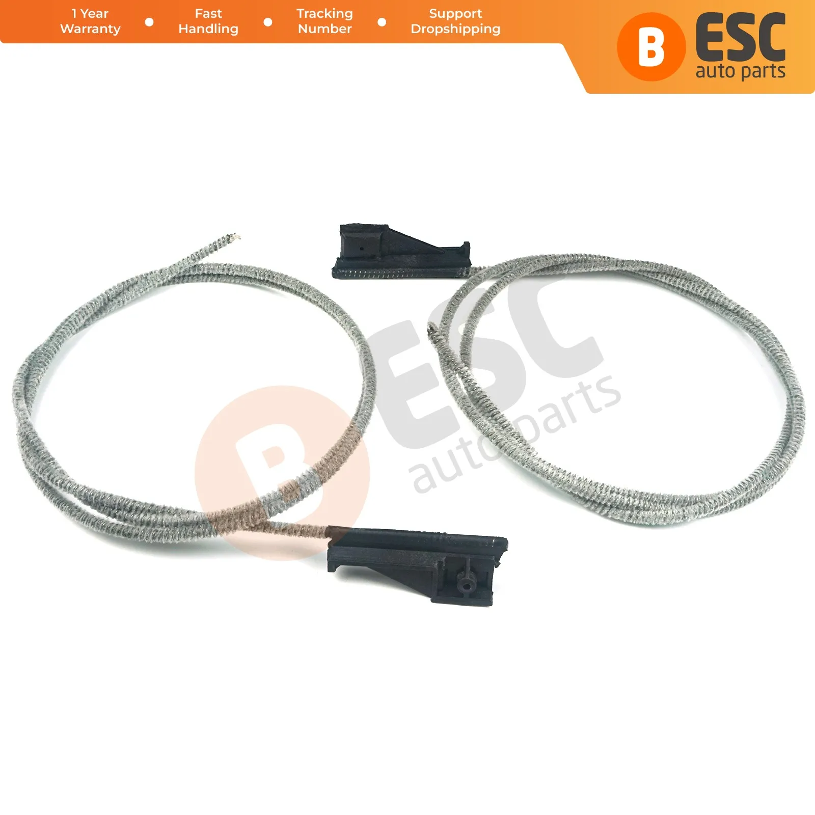 ESC Auto Parts ESR12 Sunroof Repair Cables A2107800189, A2107800089 for Mercedes W210 W220 Fast Shipment Ship From Turkey