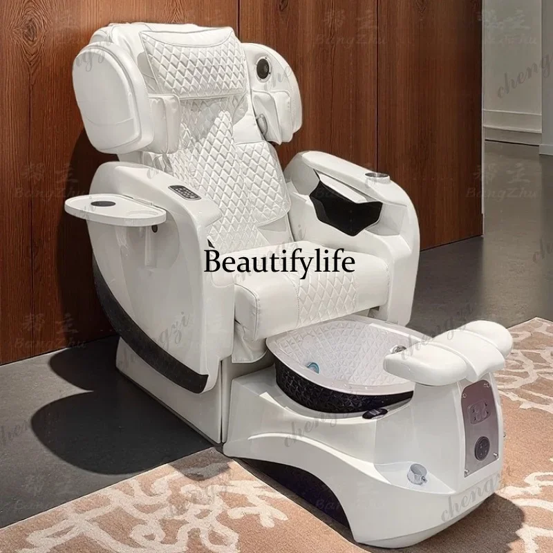 F181 K182 High-end Leather Manicure Table Space Capsule Foot Bath Multi-functional Sofa Manicure Table Comfort Massage Furniture