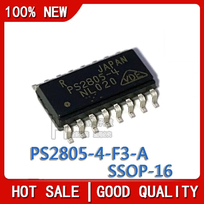 10PCS/LOT 100% NEW PS2805-4-F3-A PS2805-4-F3  PS2805-4 SOP16 Chipset