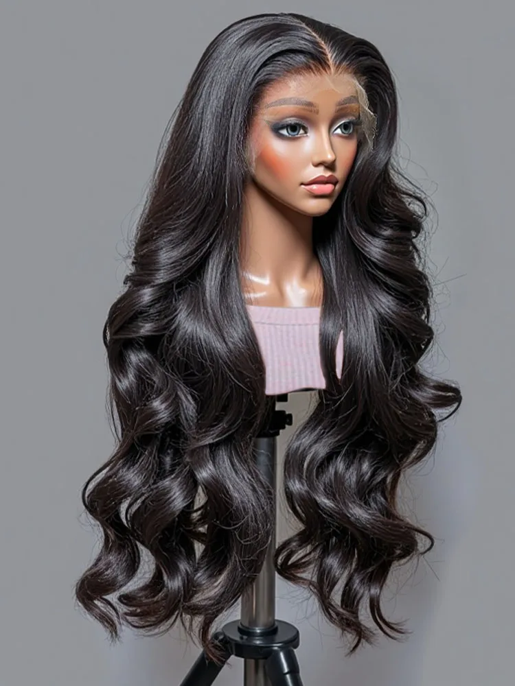 

Lakeisha Body Wave 13x6 HD Lace Frontal Wigs Human Hair Preplucked Water Wave 6x6 Lace Closure Glueless 40 Inch For Women 180%