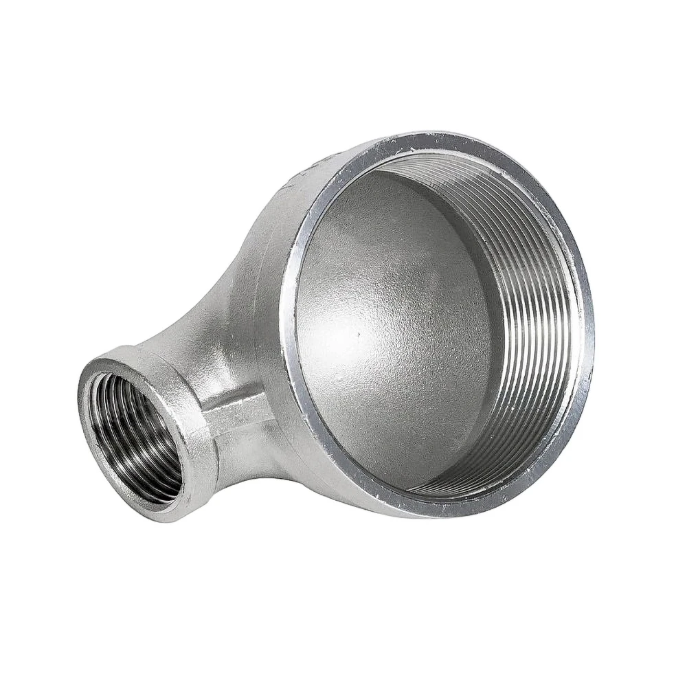 304 Edelstahl Reduzierstück mit Innengewinde 90° ° Winkelstück, BSPT Rohrreduzierer 1/8 1/2 3/4 -2 Zoll Gewindefitting für Wasser, Gas, Öl, Dampf, Flüssigkeiten – Detail 4