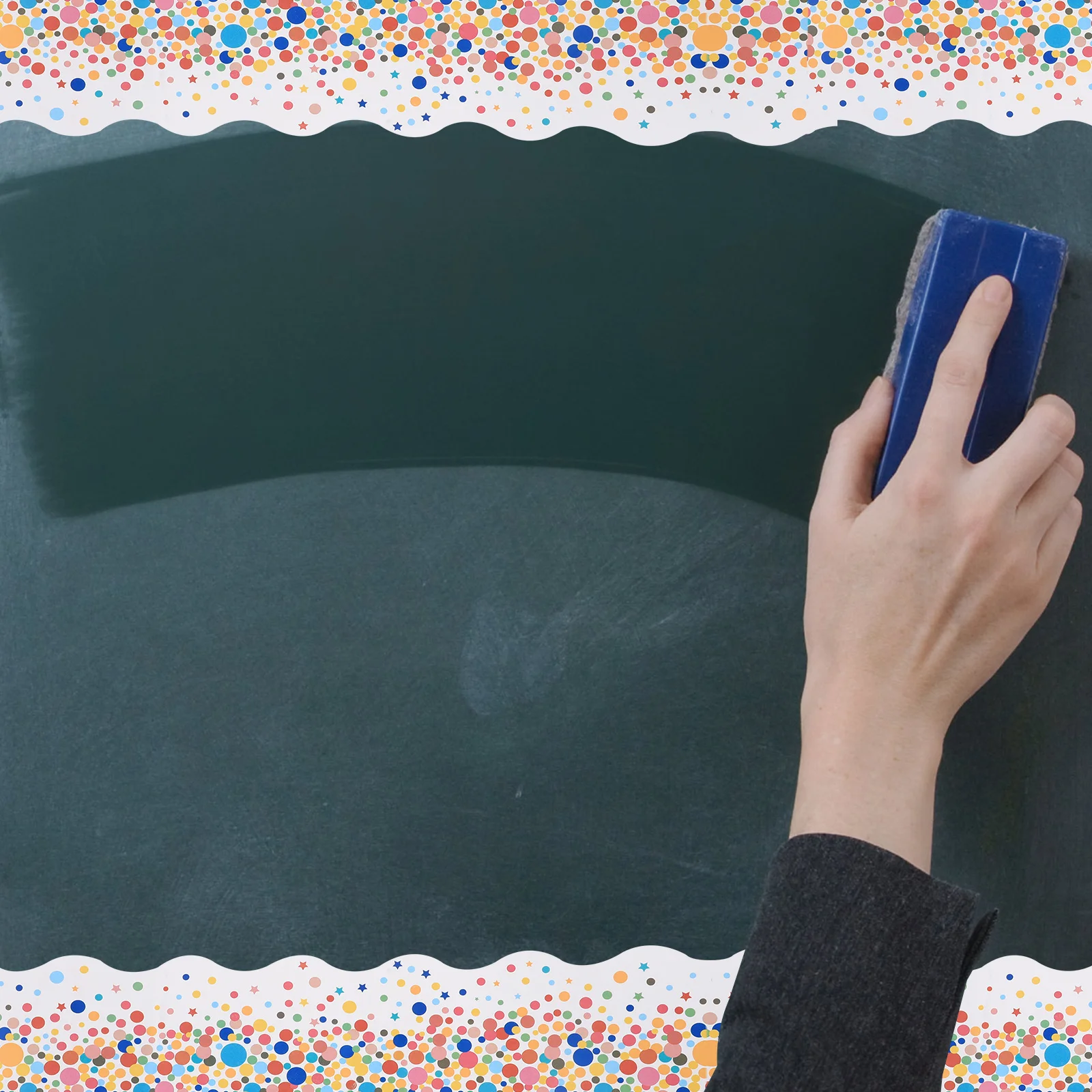 

1 рулон самоклеящихся декоративных наклеек с мультяшным рисунком для досок объявлений, декора стен в классах, отделки досок, школьных принадлежностей, учебных принадлежностей