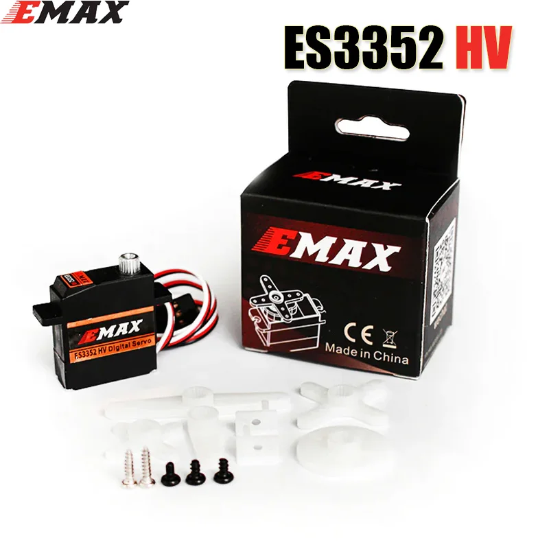 EMAX ES3352 HV อเนกประสงค์แรงดันไฟฟ้าสูง 12G เกียร์โลหะดิจิตอลมาตรฐาน Servo สําหรับ RC รถหุ่นยนต์เครื่องบิน Drone