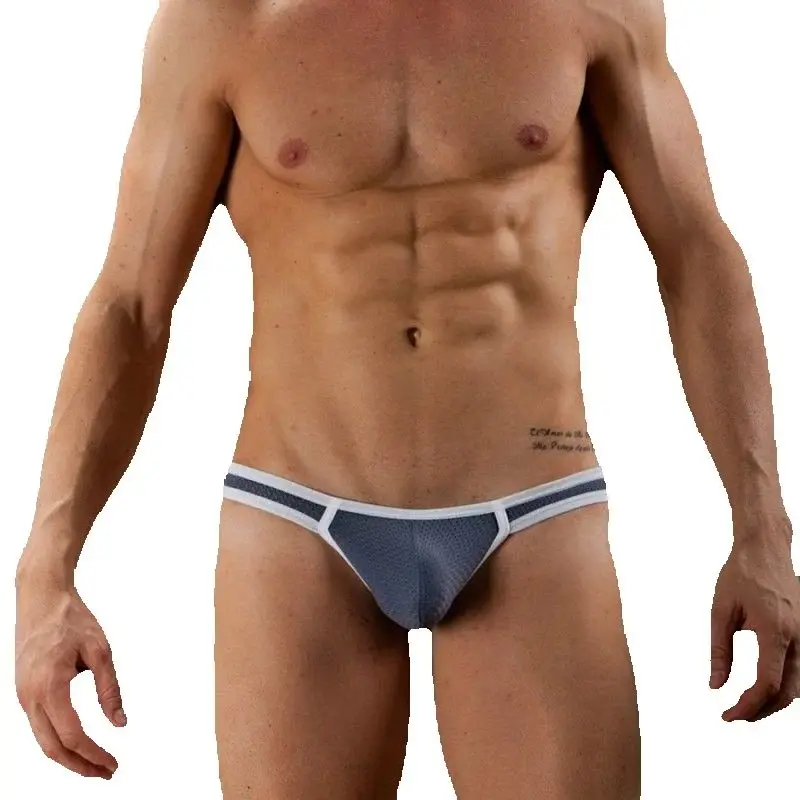 

Мужские сетчатые трусы-брифы: дышащие, комфортные, сексуальные, с анатомическим кроем, бикини, плавки, ультрасексуальные