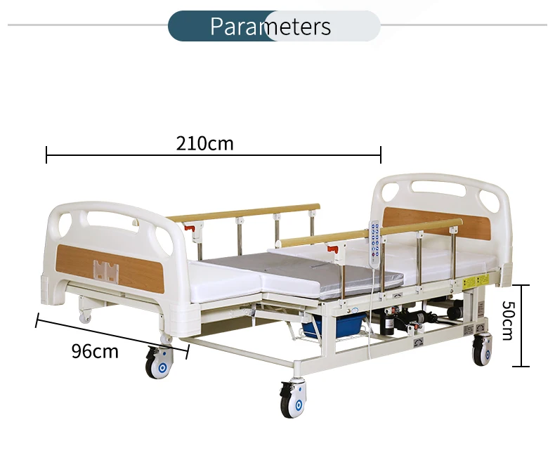 بيع المصنع مباشرة متعدد الوظائف للعناية المنزلية سرير المريض وظيفة الدوران الجانبي استخدام ABS الصلب