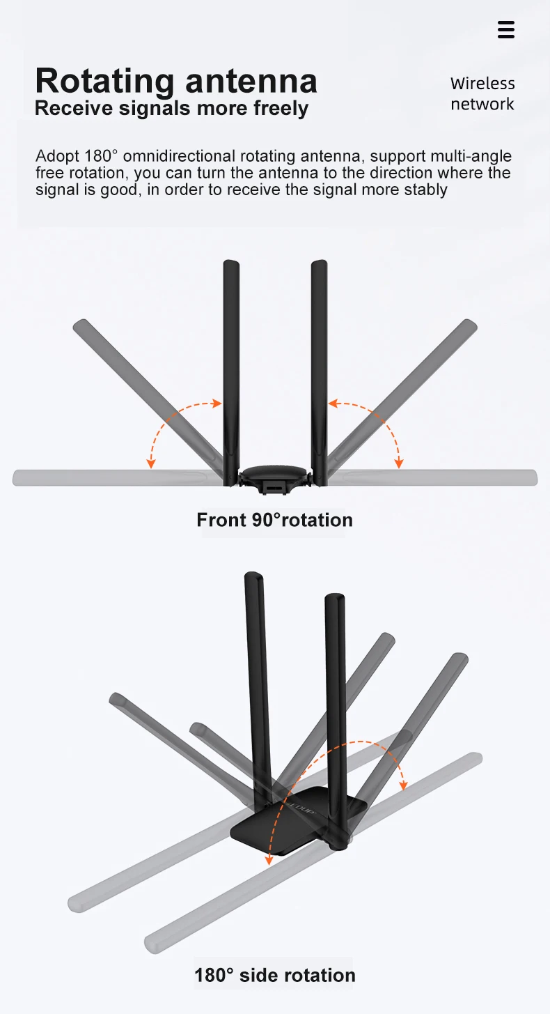 EDUP 5ghz Wifi Adapter Wi-fi Usb 3.0 Adapter 1300Mbps Wi fi Antenna Lan Ethernet Adapter WiFi Dongel For Pc Laptop Network Card