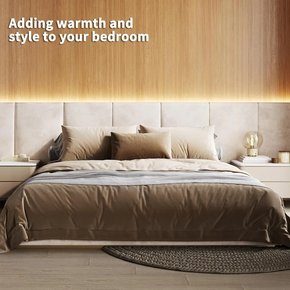 Комплект светодиодного встраиваемого освещения - 6 шт. Самоклеящийся белый светодиодный светильник с интеллектуальным переключателем, сенсорный переключатель 3000 К для Wood Sla