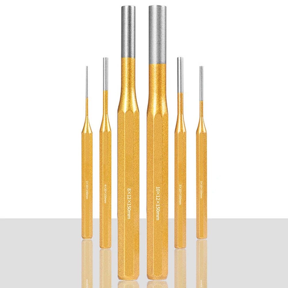 1pcs 2/3/4/5/6/8/10mm Brass Punch 150mm Roll Pin Punch Tools Remover Heavy Duty Chisel Cone Punch For Machinery Maintenance view 4