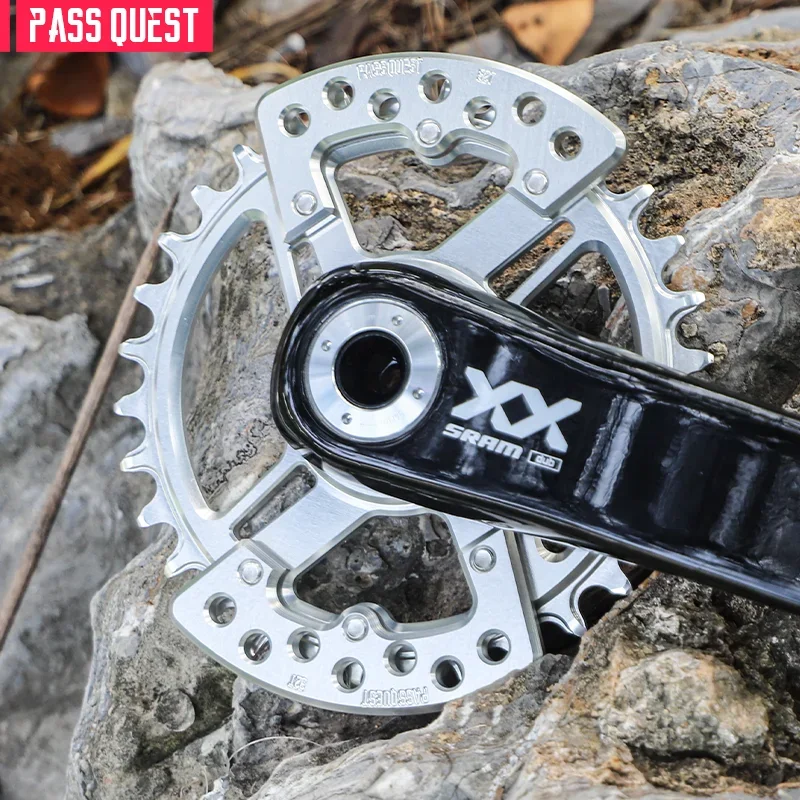 

PASS QUEST new XX Eagle 8 nails specification narrow wide tooth belt guard plate for SRAM direct mount cranks