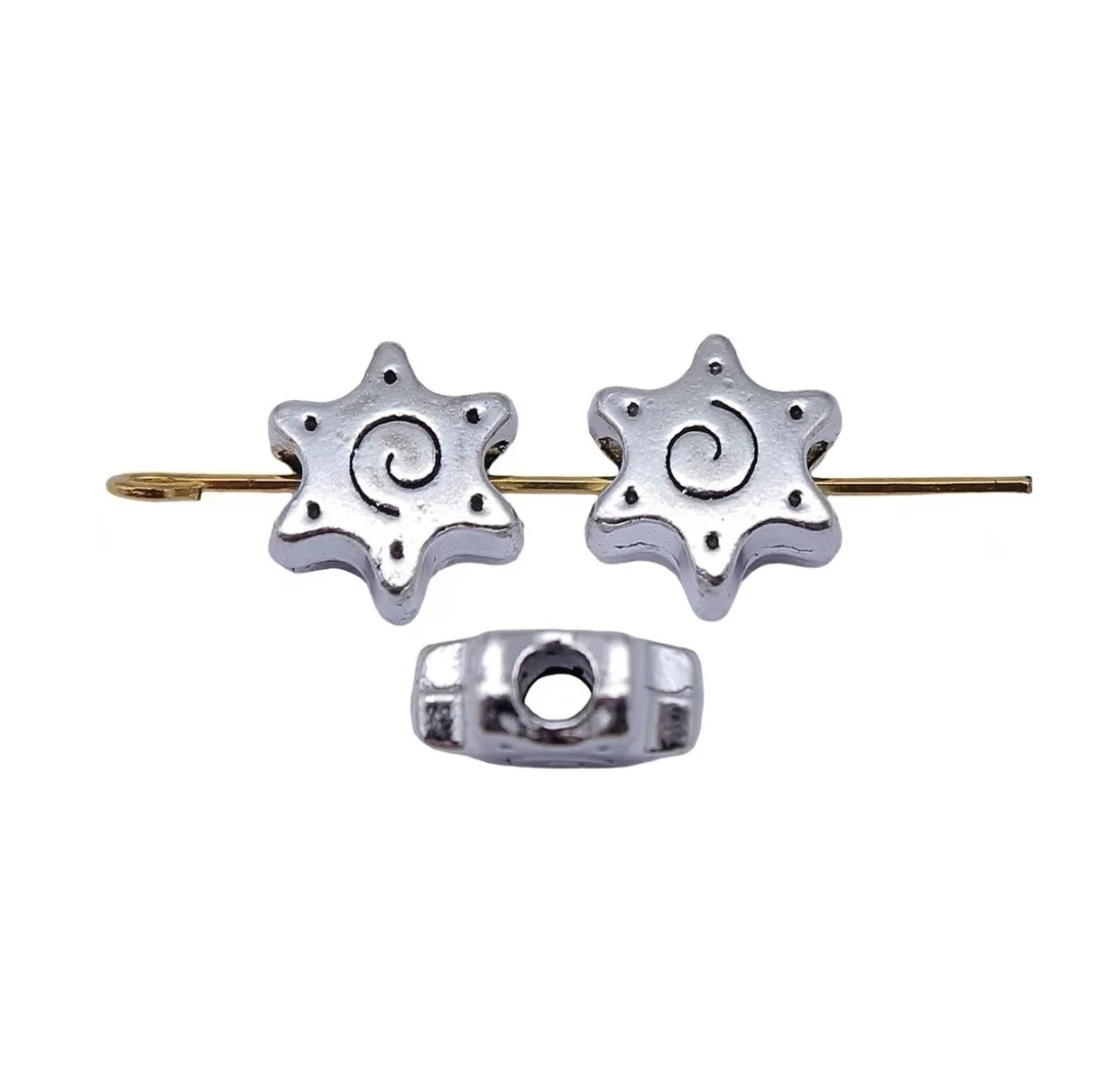 

20pcs 10x10x4.9mm Zinc alloy metal tibetan silver plated bead T1320 for jewelry making