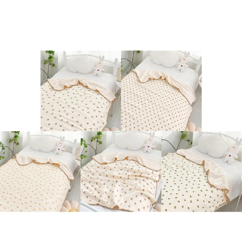 Baby Blanket Soft Unisex Design Receiving Blanket 100x130cm/39x51-inch Newborn Blanket Breathable & Skin-Friendly Wrap