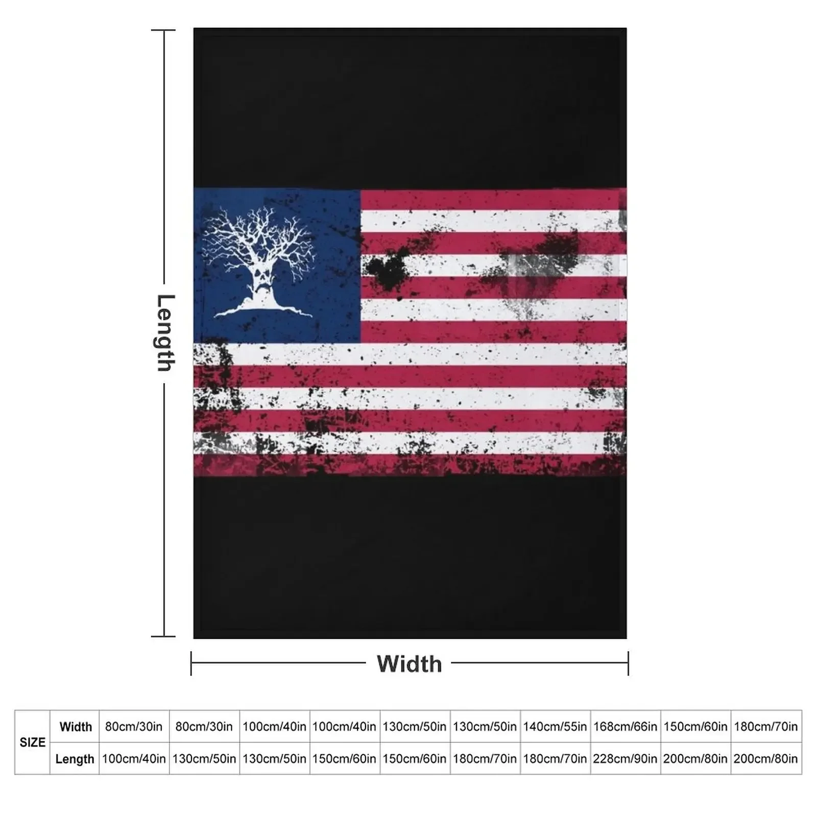 Haunted Flag Throw Blanket Soft Big Travel Luxury Brand Hairys Luxury Sofas Blankets