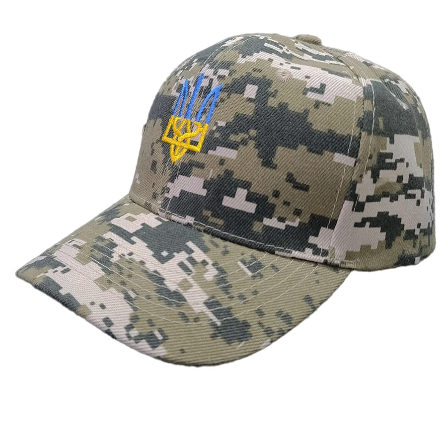 Embroidery Ukraine trident Symbol Spetsnaz Special Forces Men Women Boy Baseball Caps Dad caps Snapback Adjustable Camouflage