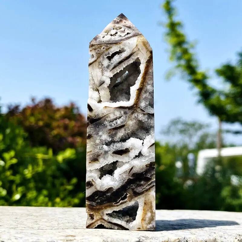 

Natural Sphalerite Geode Tower Crystal Energy Healing