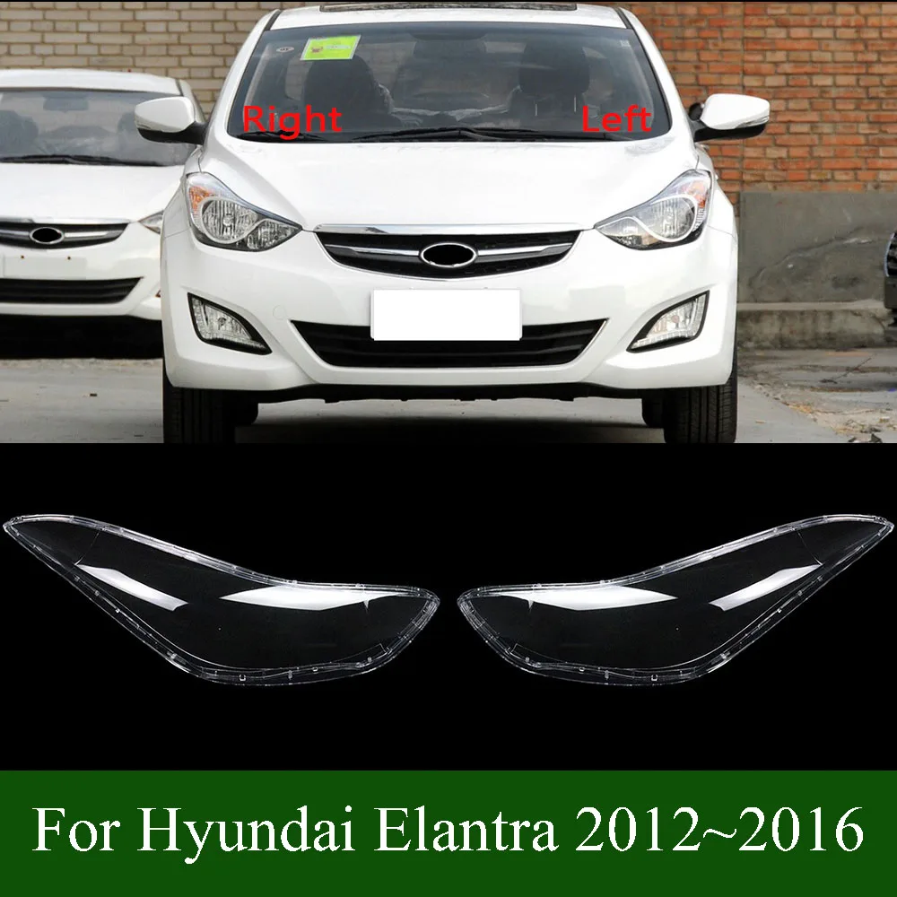 

For Hyundai Elantra 2012~2016 Accessory Cars Headlights Cover Using Transparent PC Plastic Raw Material Production