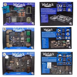 Wizkidz-azulejos de Warlock, juego de mesa DND, Terrain, cocina, puertas, arcos, Tavern, accesorios, juegos, juguete, microlandaft, regalos