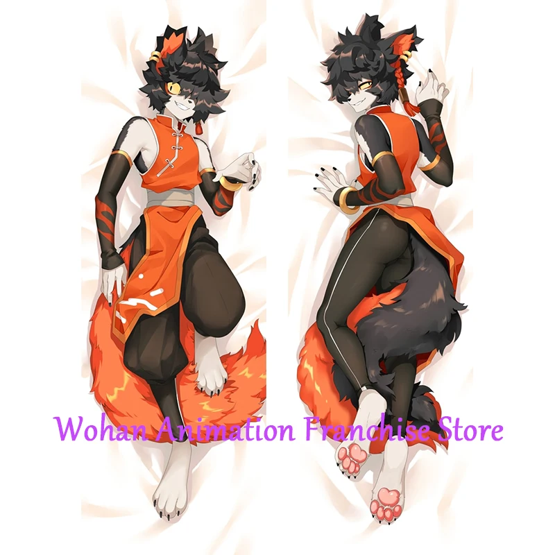 Dakimakura Anime Pillow Cover   Arknights Aak  Halloween Christmas Decoration Double-sided Print Life-size