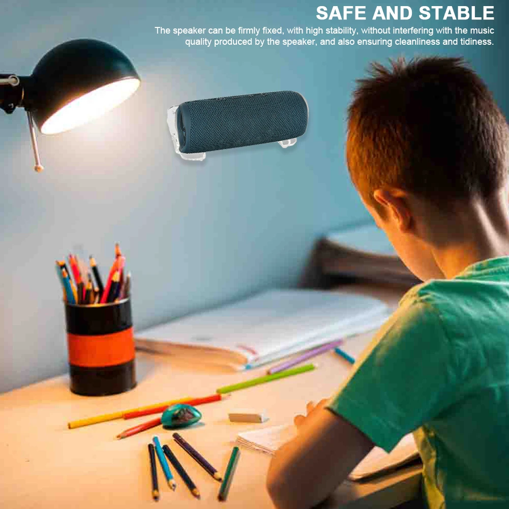 JBL Flip 6/Flip 5/Flip 4 휴대용 BT 스피커용 나사 아크릴 스피커 장착 브래킷이 있는 벽 장착 브래킷 스피커 마운트