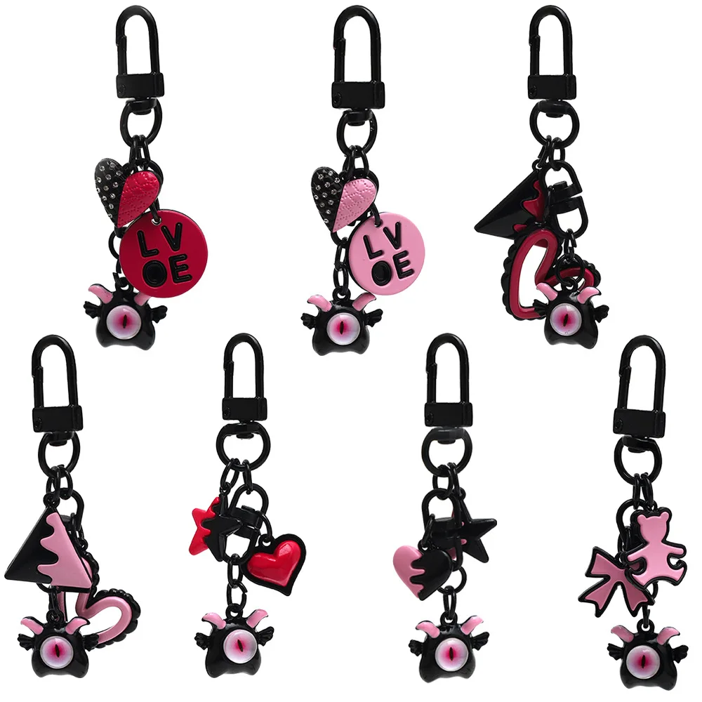 Hot Selling New Arrival Y2K Stylish Little Devil Keychain Creative Valentine Cute Bag Charm Fashion Daily Small Decor Gifts