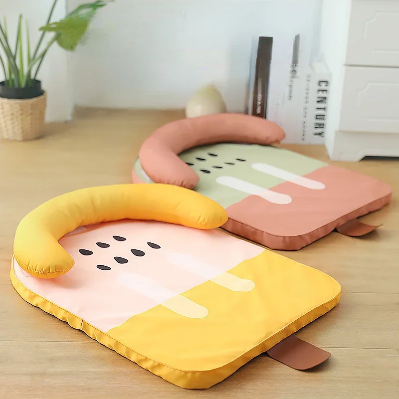 Summer Dog Beds for Small Dogs Cooling Mat Refreshing Cat Bed for Puppy Kitten Easy Clean Non-Slip Waterproof Bottom Cat Cushion