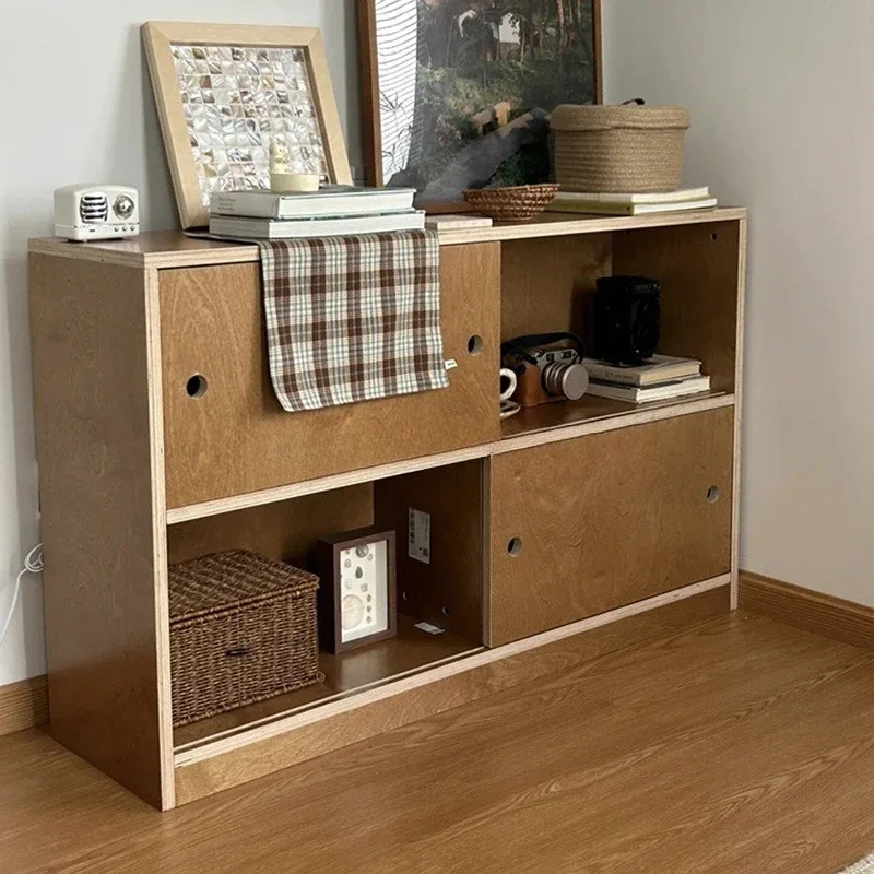 Multifunctional locker birch drawer cabinet, living room wall sofa side cabinet