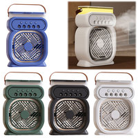 3 In 1 Portable Air Conditioner 3 Speeds Evaporative Air Cooler LED Night Lights Small Cooling Fan for Room Bedroom Office Desk