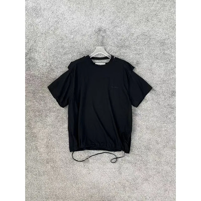 

Футболка High Street Y/project с несколькими стилями и рюшами для мужчин и женщин, модные повседневные футболки