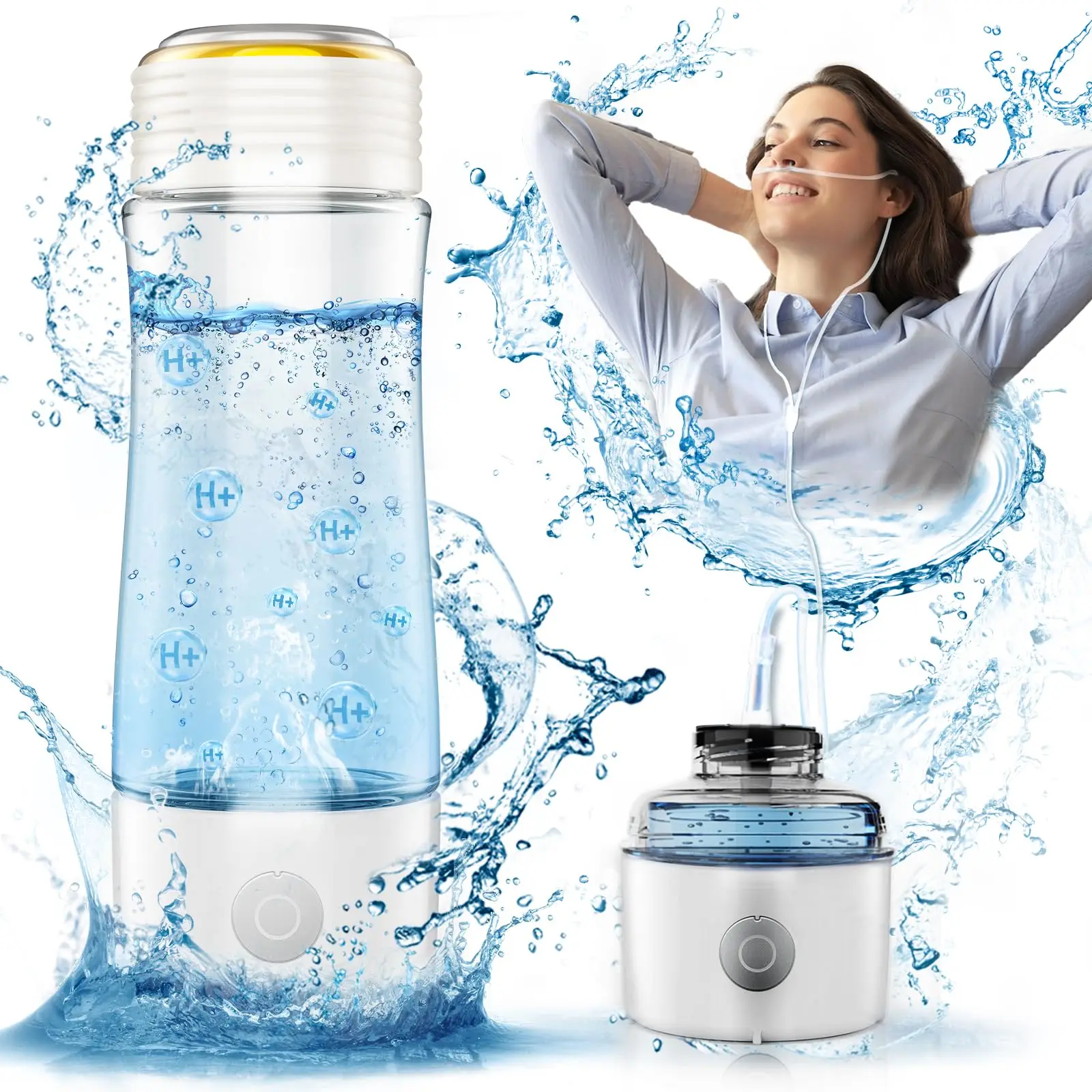 New Portable 400ml Usb Hydrogen Water Bottle Hydrogen Water Maker Electric Glass Hydrogen Water Generator Installed by Desktop