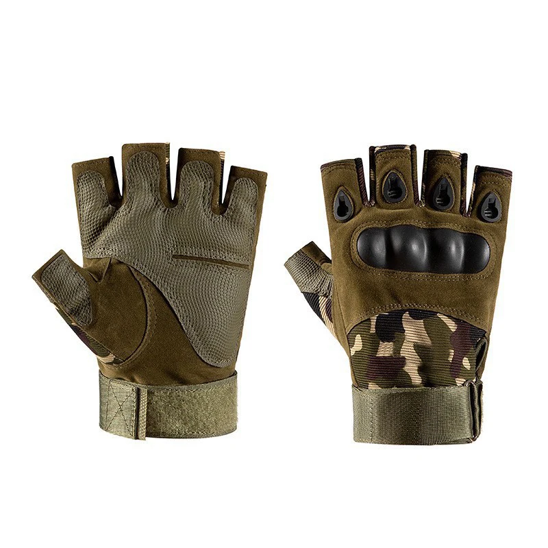 Taktische Halbfinger-Handschuhe für Herren zum Radfahren im Freien, Sport, rutschfest, verschleißfest, Klettern und Fitnesstraining – Detail 10