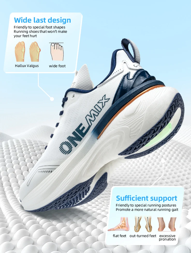 ONEMIX 2026 Neue Dämpfende Laufschuhe für Damen und Herren Leichte Modische Outdoor-Sneaker Straßensportschuhe für Training, Jogging und Fitness – Detail 4