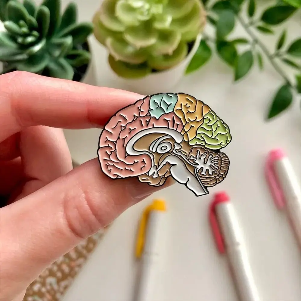 Delicate Anatomy Medicine Brain Brooch Small Badge Corsage Medicine Jewelry Collar Pin Badge Cute Creative Brooch Nurses