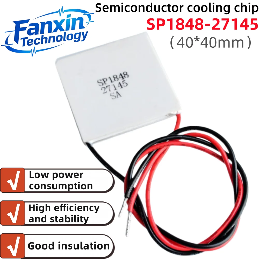 10-1PCS, TEC SP1848-27145 Módulo de Placa Peltier Termoelétrica Semicondutora 40x40mm para Geração de Energia