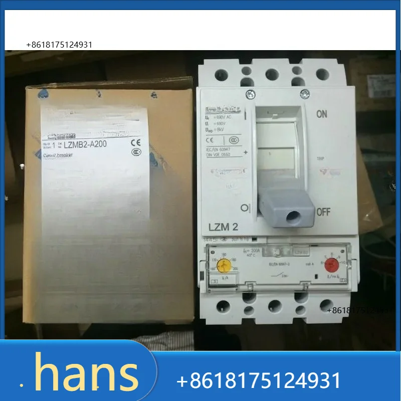 2026 Factory Direct Sales EATON Eaton Muller 160-200A Molded Case Circuit Breaker LZMB2-A200 New 3P Switch Spot