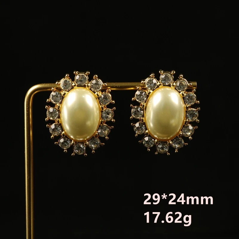 Geometrische Ohrringe, Strass-Imitationsperlen, süßer Party-Ohrstecker