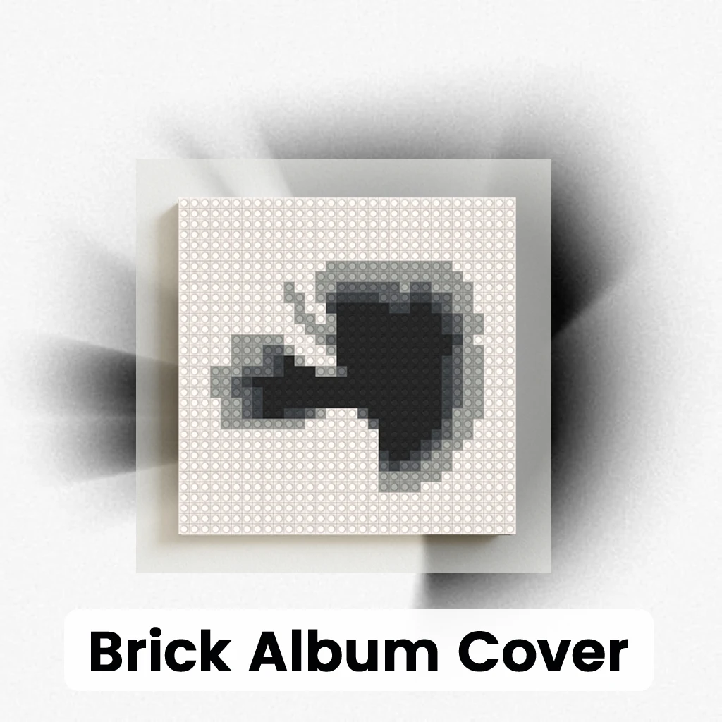 

L-Linkin Park Rock Band Album Cover MOC Building Blocks Brick Pixel Mosaic Wall Art For Rock Music Fans Collection