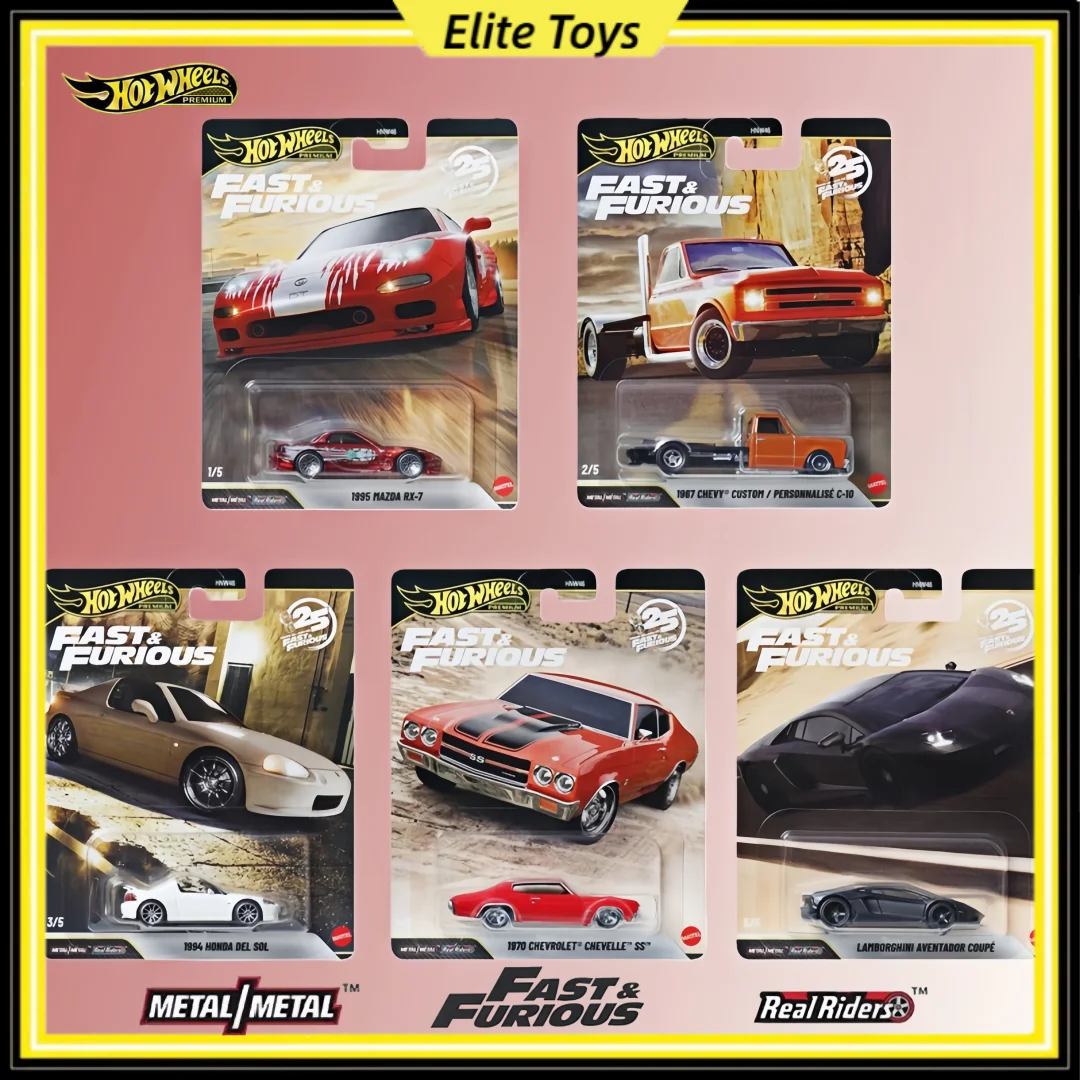 2026 Nowe Hot Wheels Premium Fast & Furious Lamborghini Gallardo Mazda Chevrolet Honda 1:64 Modele Samochodów Zabawek Kolekcjonerskich Wykonane Metodą Diecast