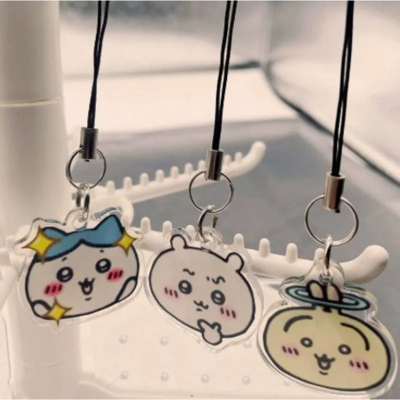 New Acrylic mobile phone hanging chain Usaqi small eight cartoon pendant pendant, cute backpack mobile phone small ornament