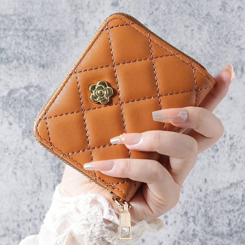 New Europe and the United States luxury fresh fragrance ladies wrist wallet card multi-card ladies cross-border mobile phone bag