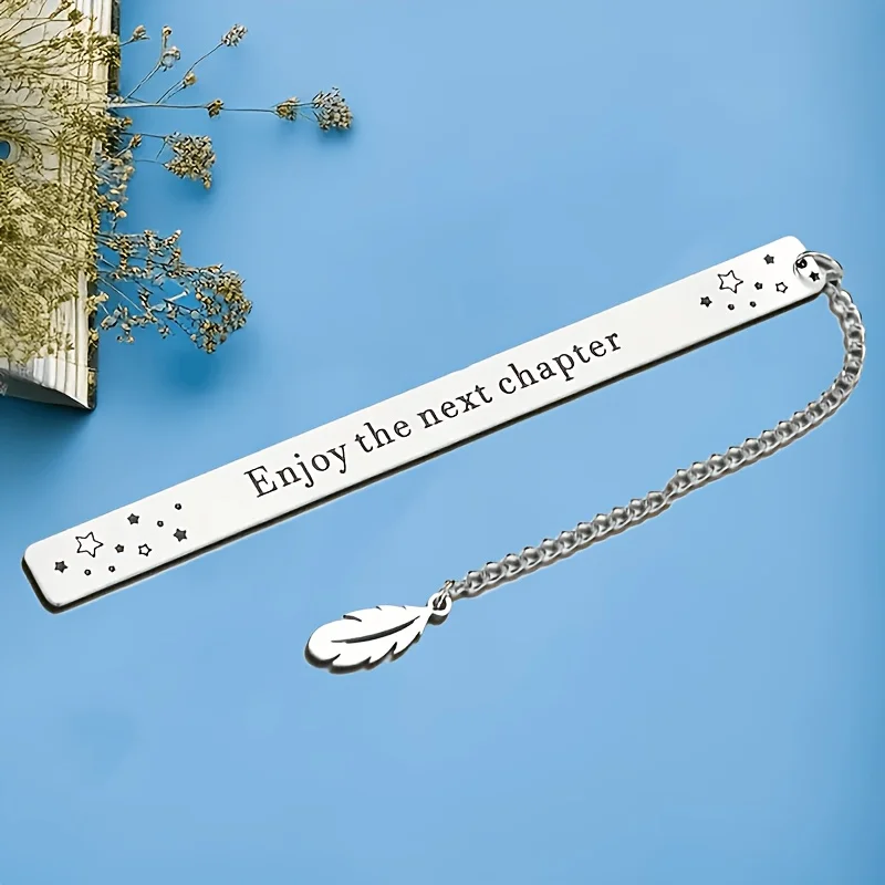 1 piece/set Stainless Steel Bookmark - Elegant Page Clip, Durable Bookmark for Books and E-readers, Graduation Gift, Perfect for Book Lovers - An Ideal Choice for Readers